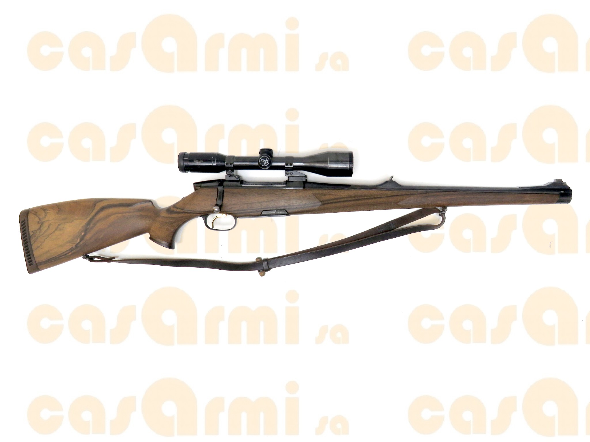 Mannlicher mod. M Stutzen Luxus, con ottica Habicht 6x42 8x57 JS